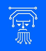 cervello Tech logo icona marca identità cartello simbolo vettore