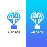 airdrop logo icona marca identità cartello simbolo vettore