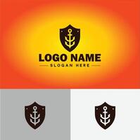 scudo logo vettore arte proteggere scudo sicurezza icona azienda logo modello