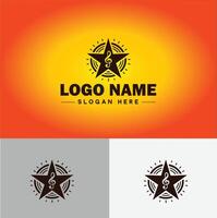 stella logo vettore arte icona grafica per attività commerciale marca icona stella logo modello