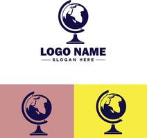 globo icona logo terra pianeta vettore arte grafica per attività commerciale marca icona globo logo modello
