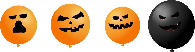 bellissimo Halloween Palloncino design sfondo vettore illustrazione.