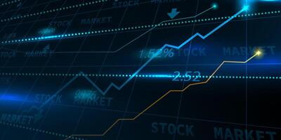 attività commerciale vettore illustrazione design azione mercato grafici o forex commercio grafici per attività commerciale e finanza idee.