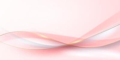 rosa sfondo design con lusso d'oro elementi vettore illustrazione