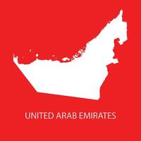 unito arabo Emirates carta geografica icona vettore