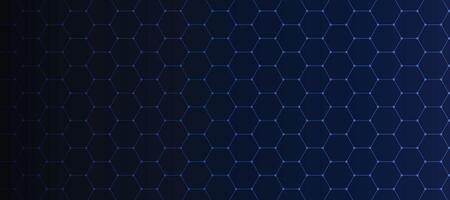 astratto blu esagonale sfondo per futuristico digitale hi-tech comunicazione innovazione design. vettore