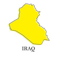 carta geografica di Iraq,vettore illustrazione eps 10. vettore