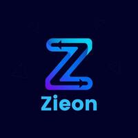 z lettera logo design vettore