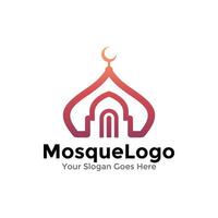 islamico logo vettore, creativo musulmano disegno, semplice moschea logo design vettore