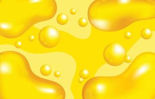 sfondo giallo effetto liquido vettore