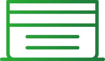 linea verde pendenza design vettore