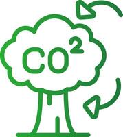 co2 creativo icona design vettore