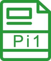pi1 creativo icona design vettore