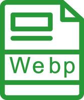 webp creativo icona design vettore