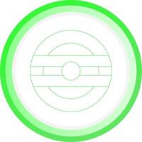 linea verde cerchio pendenza design vettore