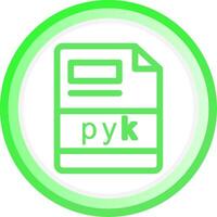 pyk creativo icona design vettore