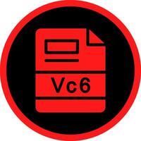 vc6 creativo icona design vettore