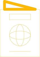 passaporto creativo icona design vettore