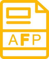 afp creativo icona design vettore