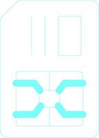carta SIM creativo icona design vettore
