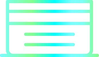 linea blu verde pendenza design vettore