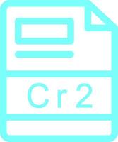 cr2 creativo icona design vettore