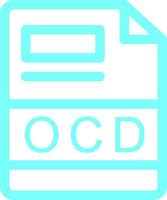 ocd creativo icona design vettore