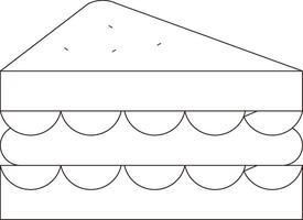 Sandwich creativo icona design vettore