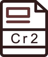 cr2 creativo icona design vettore