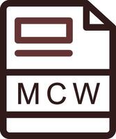 mcw creativo icona design vettore
