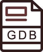 gdb creativo icona design vettore