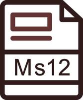 ms12 creativo icona design vettore