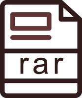 rar creativo icona design vettore