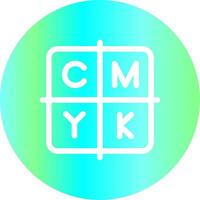 CMYK creativo icona design vettore