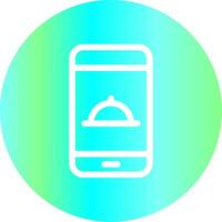 cibo App creativo icona design vettore