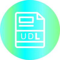 udl creativo icona design vettore