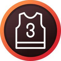 pallacanestro maglia creativo icona design vettore