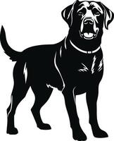 silhouette labrador cane da riporto cane logo vettore