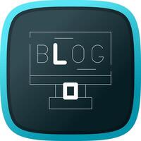 blogging creativo icona design vettore