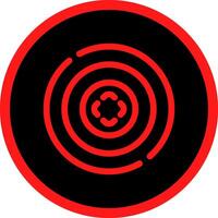 bullseye creativo icona design vettore