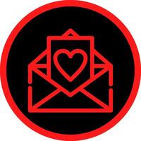 amore lettera creativo icona design vettore