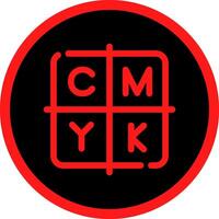 CMYK creativo icona design vettore