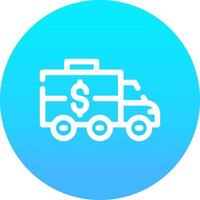 banca camion creativo icona design vettore