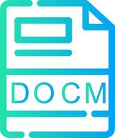 docm creativo icona design vettore