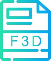 f3d creativo icona design vettore