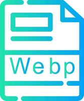 webp creativo icona design vettore