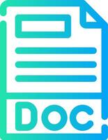 doc file formato creativo icona design vettore