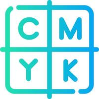 CMYK creativo icona design vettore