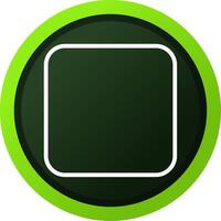 linea verde pendenza cerchio design vettore