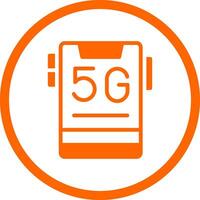 5g creativo icona design vettore